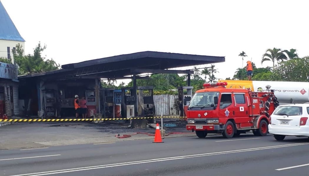 The Malifa petrol station that was set on fire