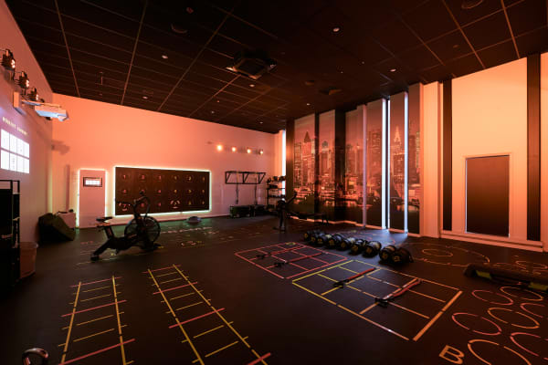 A group workout room in the IHF Health Club in Christchurch.