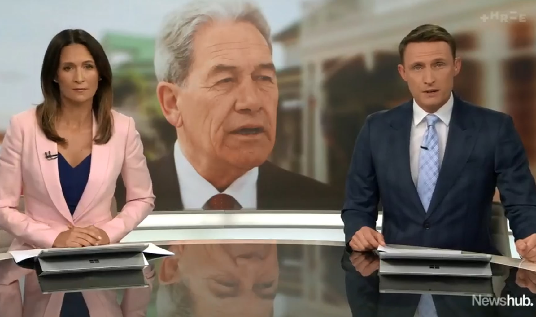 Newshub reports Winston Peters allegations on Saturday.