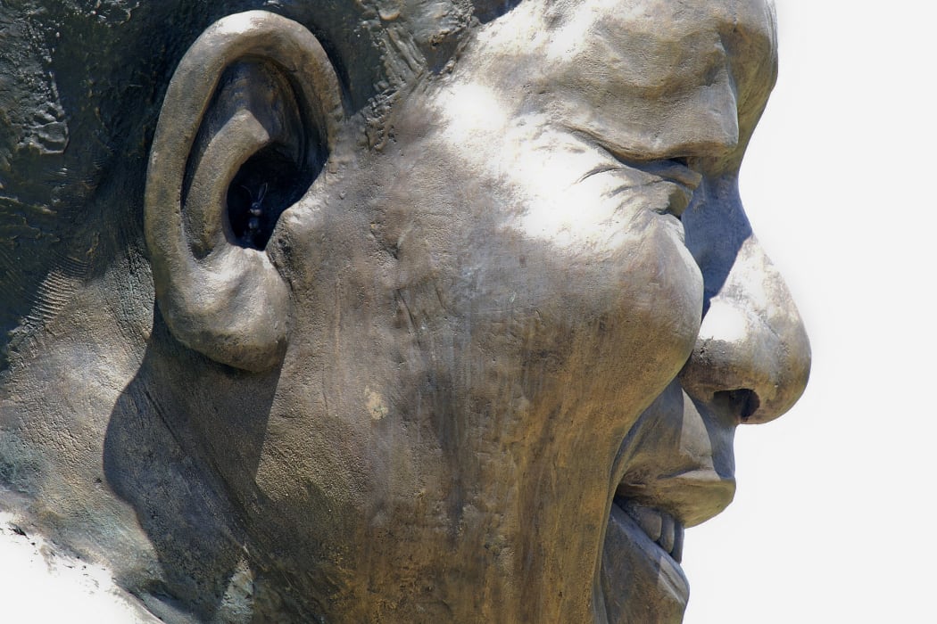 The sculpture is the work of Andre Prinsloo and Ruhan Janse van Vuuren.