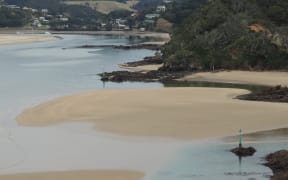 The entrance channel at Ngunguru.