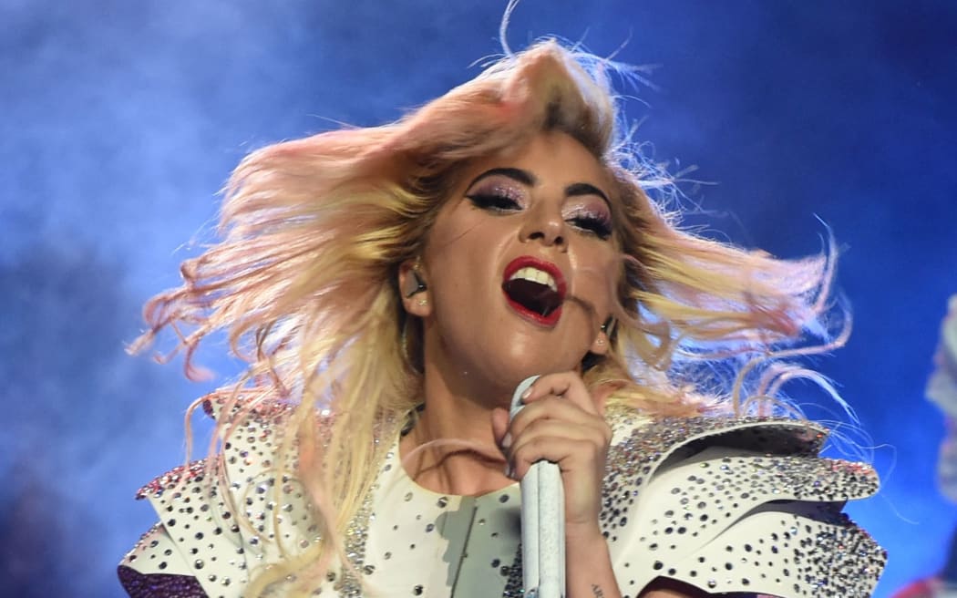 Singer Lady Gaga performs during the halftime show of Super Bowl LI at NGR Stadium in Houston, Texas, on February 5, 2017.