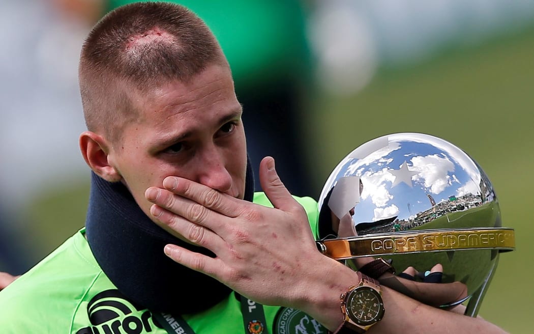 Chapecoense goalkeeper Jackson Follmann.