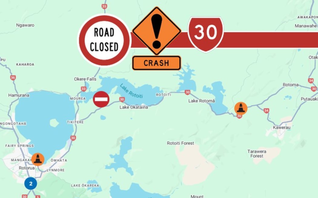 The NZ Transport Agency said State Highway 30 is expected to remain closed for quite some time.