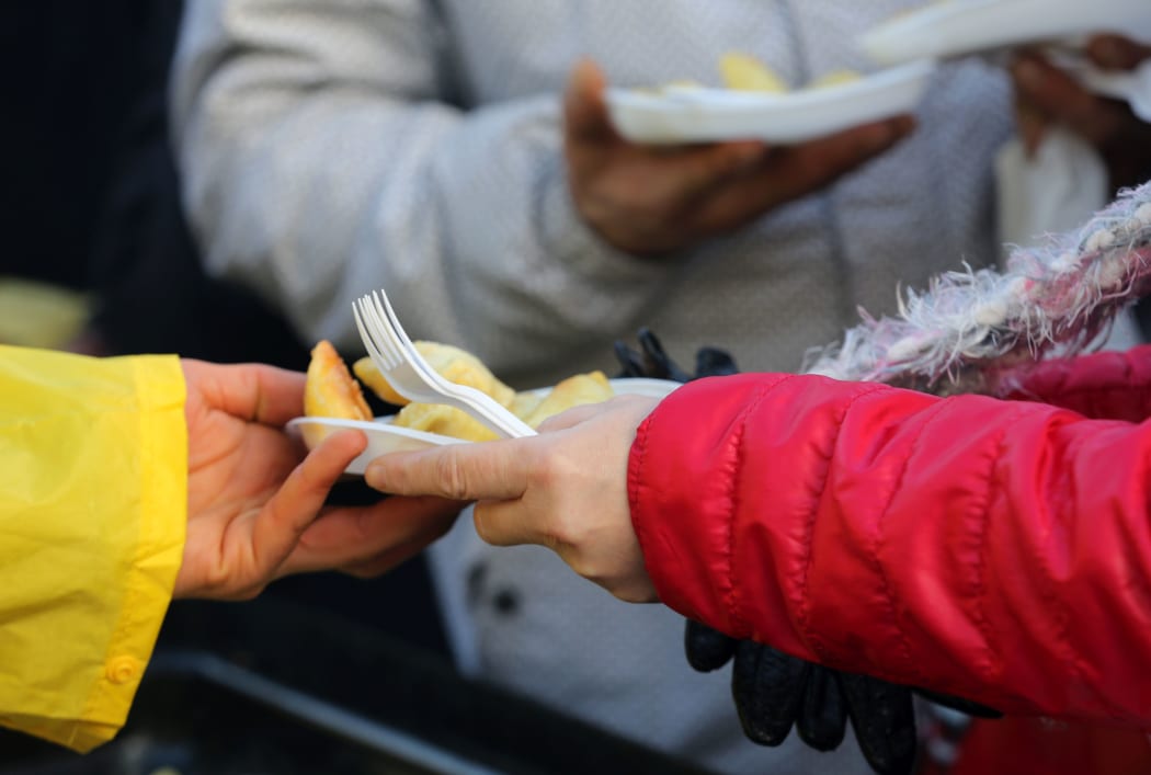Warm food for the poor and homeless.
