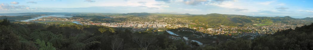A panorama image of Whangarei
