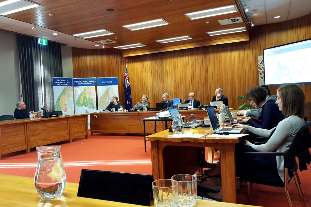 Ray McCrostie speaks to the commissioners