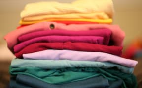 Folded laundry
