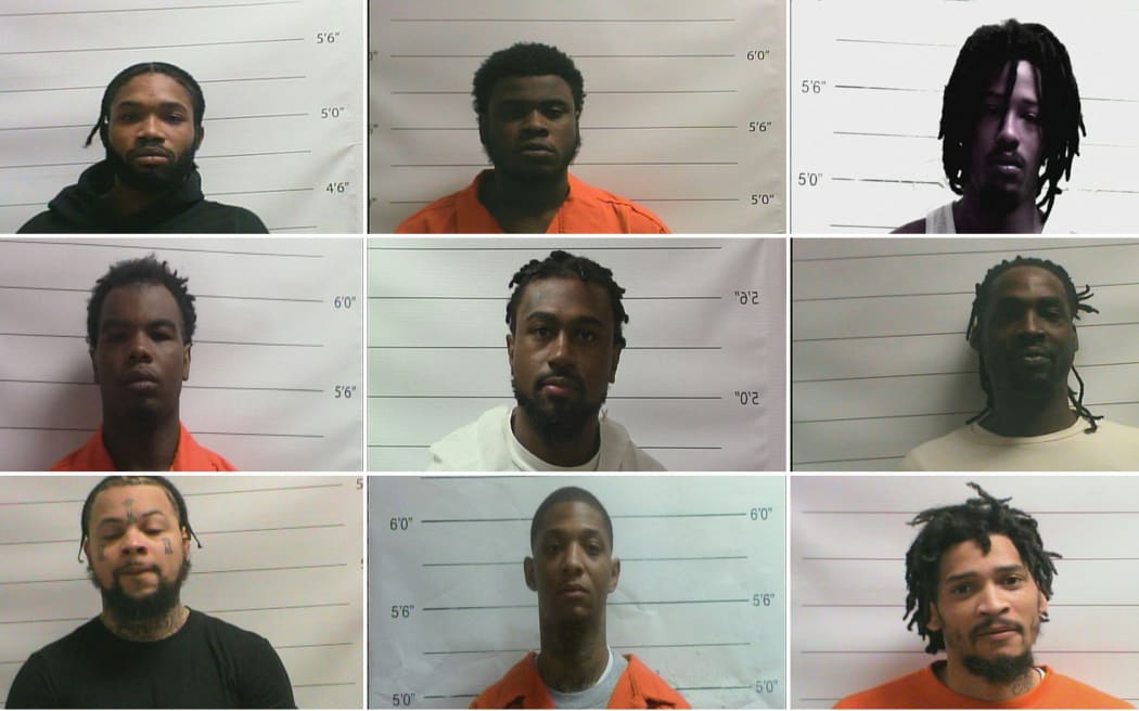 This combination of pictures released by Orleans Parish Sheriff's Office and created on May 16, 2025 shows (top L/R) Dennis Dkenan, Gary Price, Robert Moody, (middle top L/R) Corey Boyd, Lenton Vanburen Jr., Jermaine Donald, (bottom L/R) Antoine Massey, Derrick Groves and Leo Tate. Ten prisoners escaped a New Orleans jail early May 16 after breaking through a wall behind a toilet, law enforcement said, slipping away without being detected until hours later.
A manhunt is underway in the tourist hub, the southern state of Louisiana's largest city, for nine fugitives who police say "are considered to be armed and dangerous."
