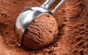 13149285 - chocolate ice cream scoop