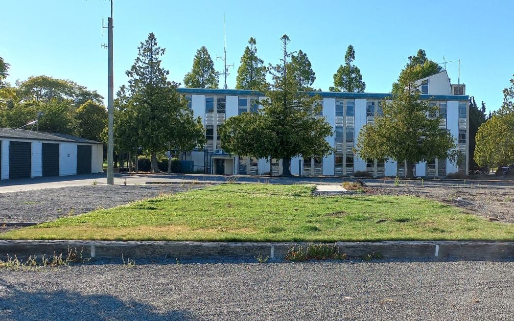 The western side of the Ashburton Council's former civic admin building.