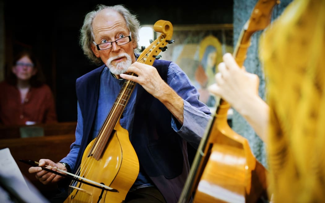 Viol player Robert Oliver