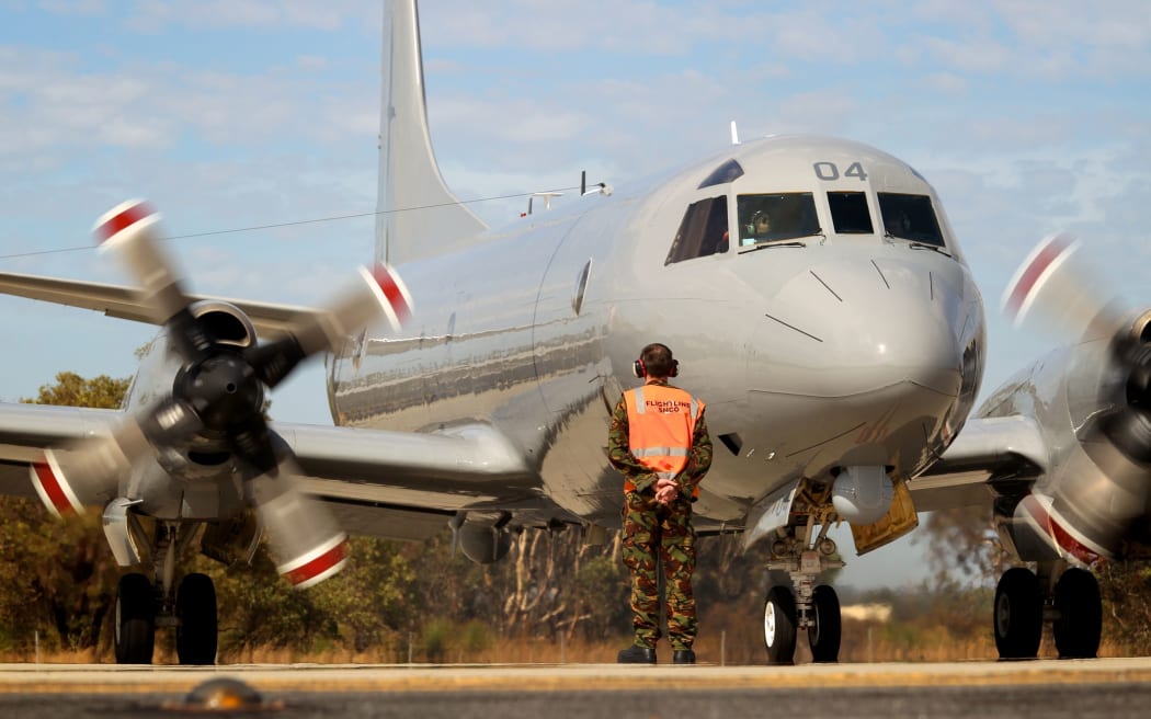New Zealand's Orion prepares to take off from Pearce air base in Perth