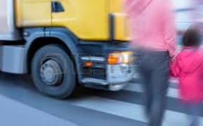 pedestrian truck