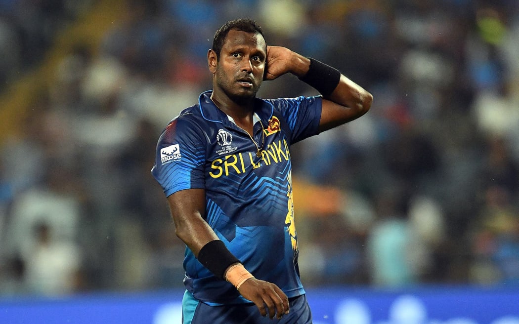Sri Lanka's Angelo Mathews.