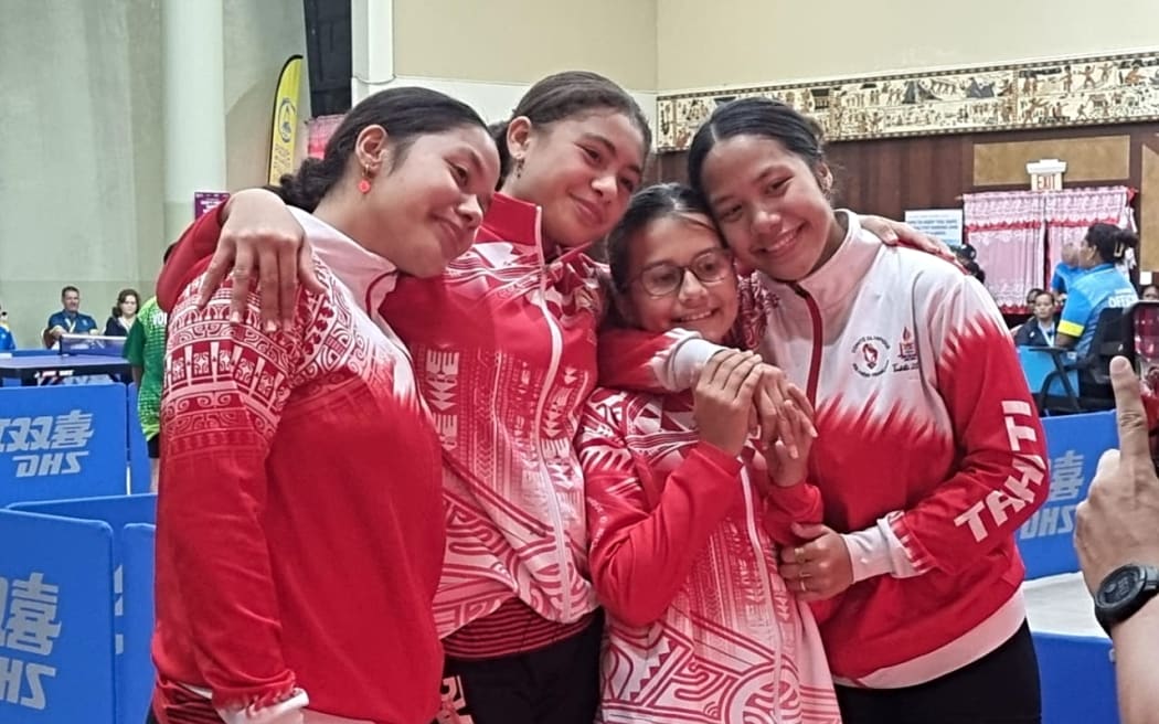 Team Tahiti in table tennis