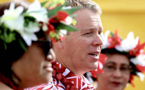Labour leader Chris Hipkins at Polyfest 2024.
