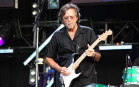Eric Clapton playing live at the Hard Rock Calling concert on June 28, 2008 in Hyde Park, London