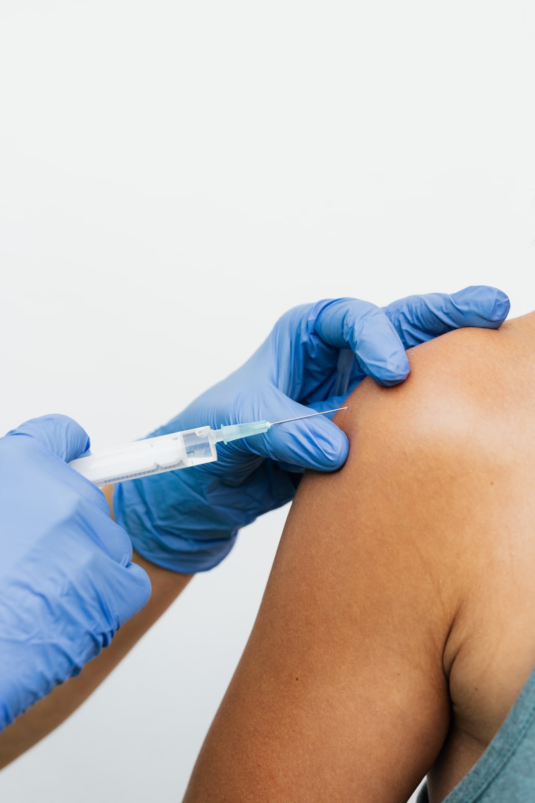 person getting vaccinated