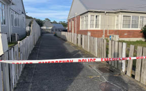 The scene of a shooting in the Lower Hutt suburb of Naenae 11 December 2024.
