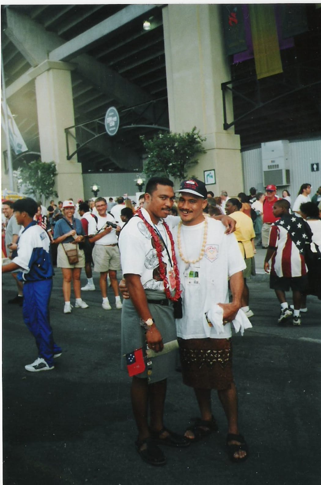 Samoan boxers Samuela Leuii (left) and Maselino Masoe (right) both competed at the 1996 Summer Olympics.