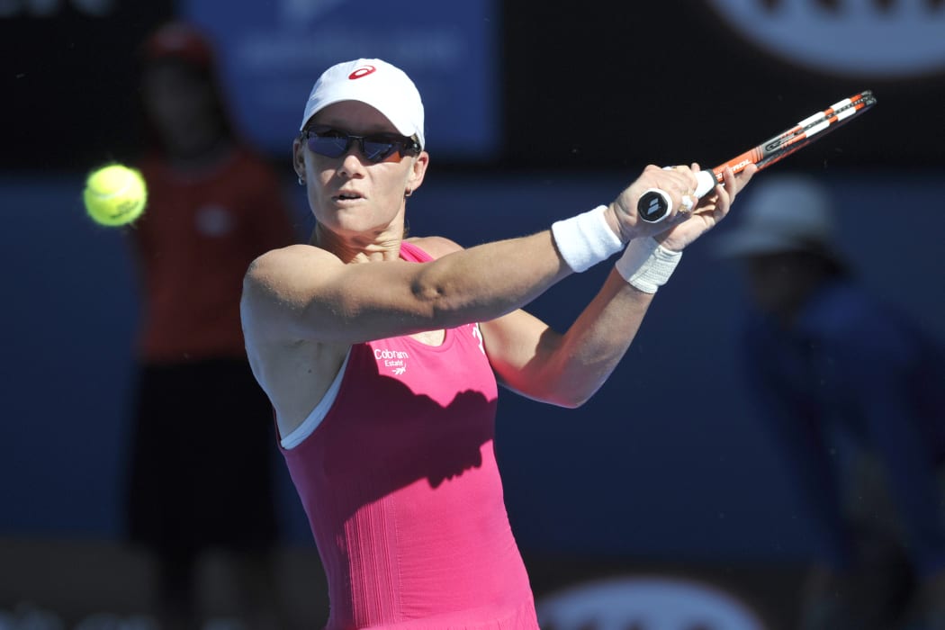 Australian tennis player Sam Stosur in action.