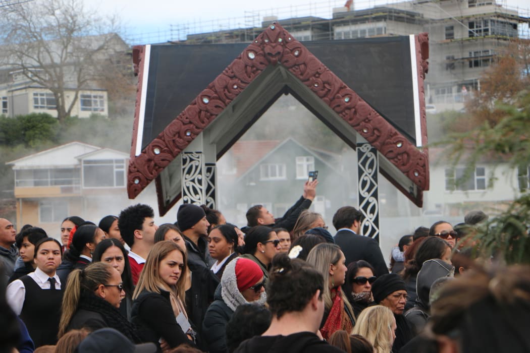 Hundreds of people gathered today to farewell Talei Morrison, 42, who is recognised for leading a national campaign in her fight against cervical cancer.