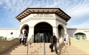 A lecture theatre at Massey University's Auckland campus.