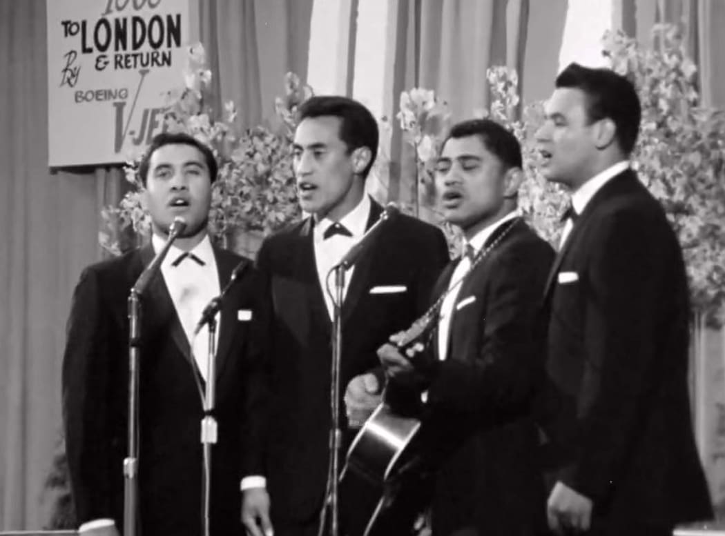 The Howard Morrison Quartet perform at Miss New Zealand 1963
