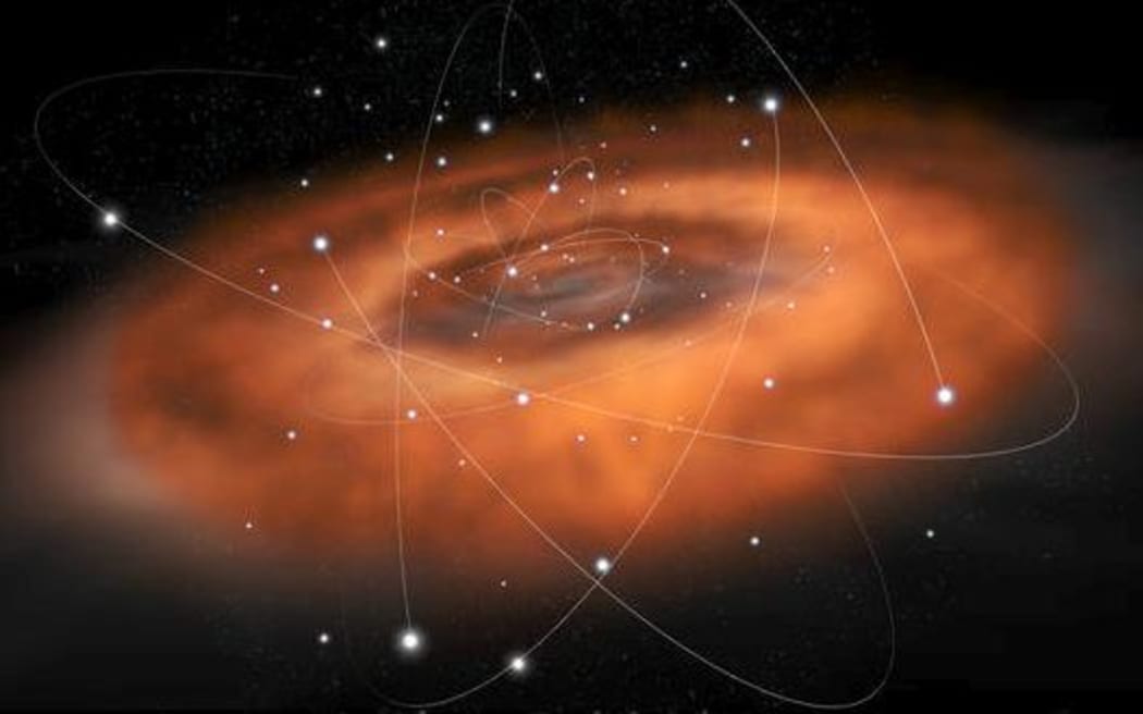 The Milky Way has a massive black hole at its centre known as Sagitarrius A*.