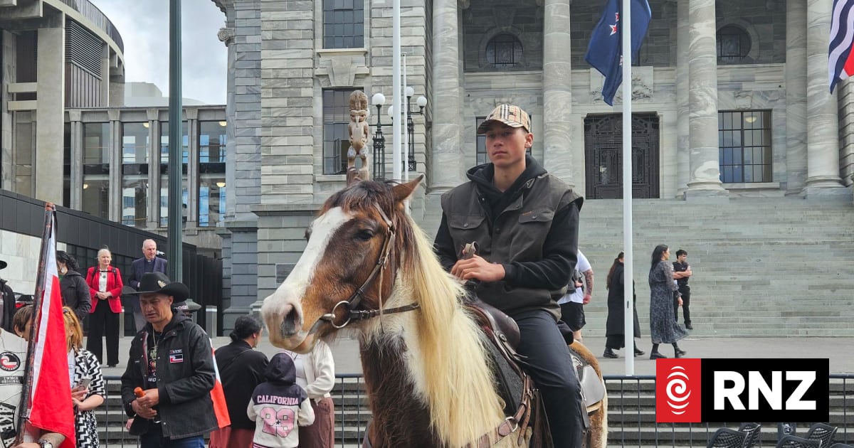 Horse riders bring 50,000-strong Treaty petition to Parliament