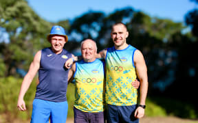 Anton Shashero with Sir Graham Henry.