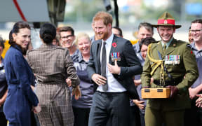 Prince Harry and PM Jacinda Ardern at last year's games.