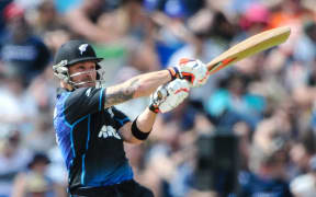 Brendon McCullum in fine form for the Black Caps against Sri Lanka, Hagley Oval, Christchurch, 26th December 2015. Copyright Photo: John Davidson / www.photosport.nz