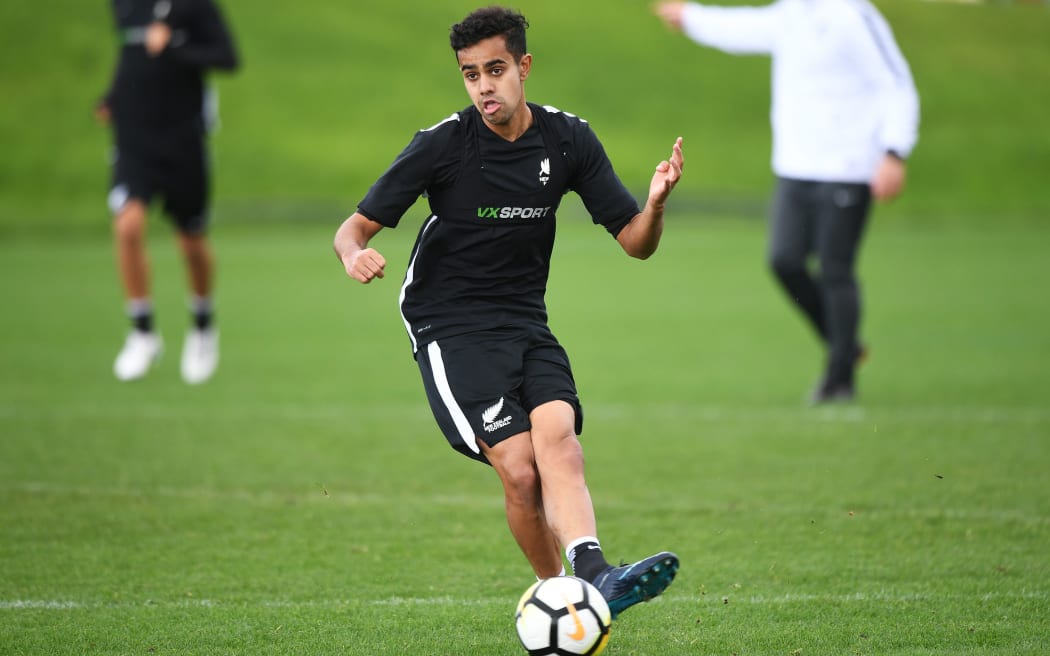 All Whites midfielder Sarpreet Singh.