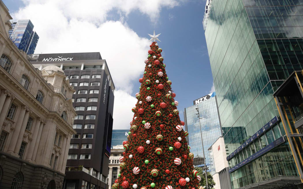 The new 1.2m Christmas tree at Britomart, Auckland, November 29, 2024.