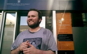 Eamonn Marra outside Work and Income