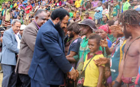 PNG Opposition Leader, Don Polye, at Maramuni