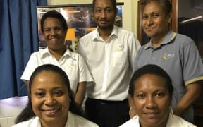 Dorothy Kila, Eke Kendi, Geraldine Arona, Violet Aopi and Karen Tobessa.