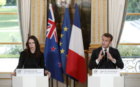 Prime Minister Jacinda Ardern and French President Emmanuel Macron held a press conference in 2019 to launch the global "Christchurch Call" initiative to tackle the spread of extremism online.