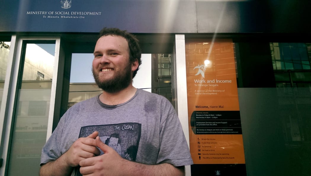 Eamonn Marra outside Work and Income