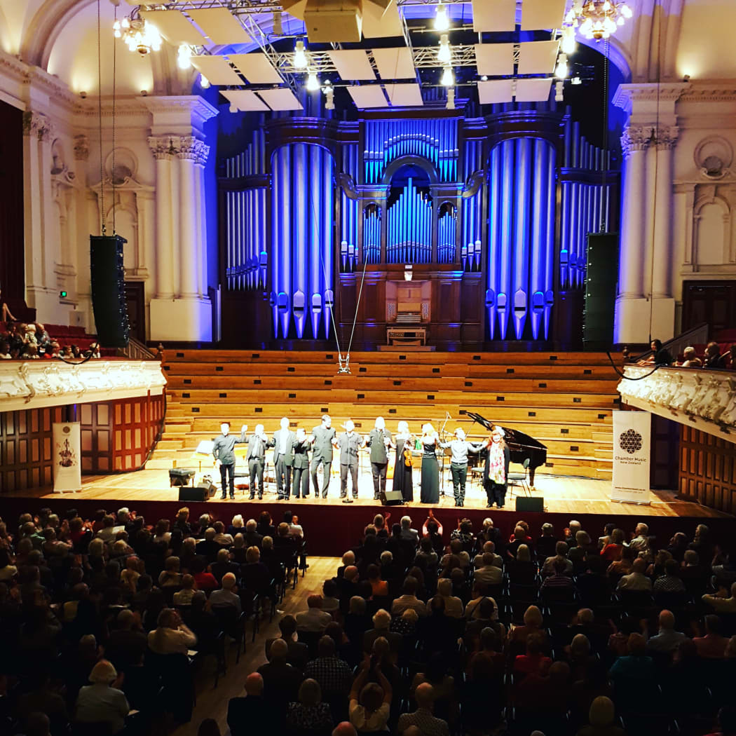 L'Arpeggiata take a bow in Auckland Town Hall