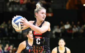 Ariana Cable-Dixon of the Magic during the ANZ Premiership round 13 match between the Magic and Pulse at Globox Arena in Hamilton, New Zealand on Monday July 08, 2024. Copyright photo: Aaron Gillions / www.photosport.nz