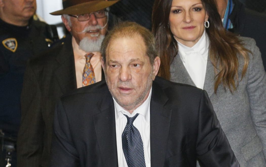 NEW YORK, NY - FEBRUARY 21: Harvey Weinstein leaves to the court on February 21 2020 in New York City. Weinstein has pleaded not-guilty to five counts of rape and sexual assault.