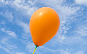 Balloons in the sky