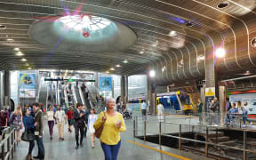 An artist’s impression of the redevelopment of Britomart Station concourse area.