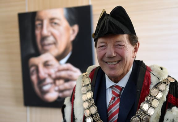 Sir Tim Shadbolt has previously used council resources to send out his Christmas card.