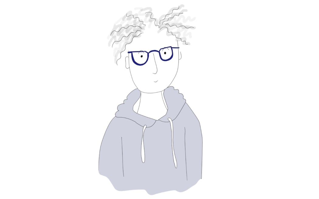 A self-portrait by graphic storyteller Annemarie Jutel.