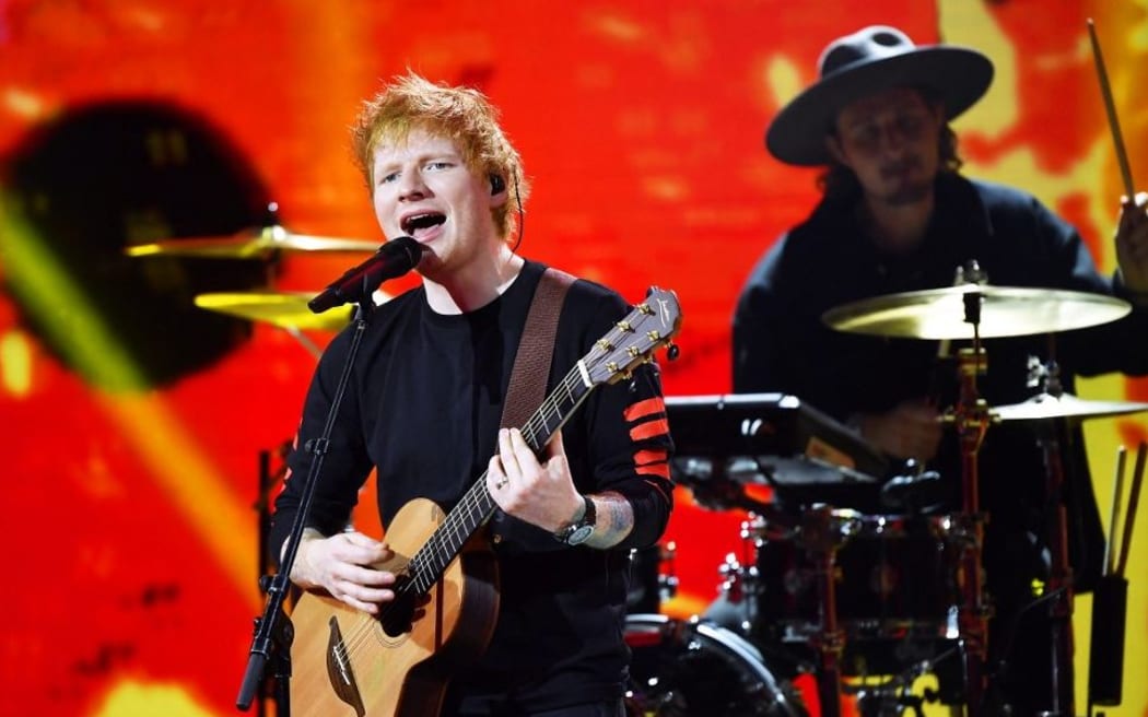 Ed Sheeran appears in Idol on TV4 during his visit to Sweden 2021-10-08
(