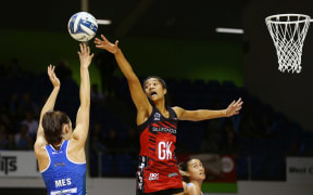 Tactix goal keeper Temalisi Fakahokotau is the ANZ Premiership's leading defender